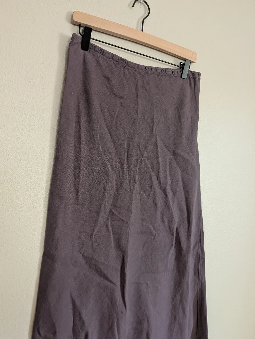 Bryn Walker Light Linen Purple Maxi Skirt Pull On Elastic Waist Size Small - Picture 3 of 9